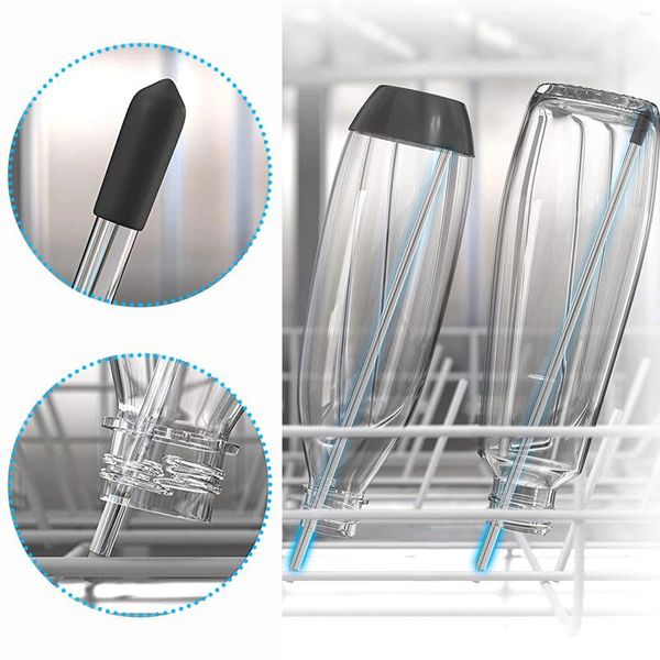 Insert de rangement de cuisine pour lave-vaisselle, Compatible avec les bouteilles de Soda-Stream, support en verre pour bouteille adapté à tous les standards