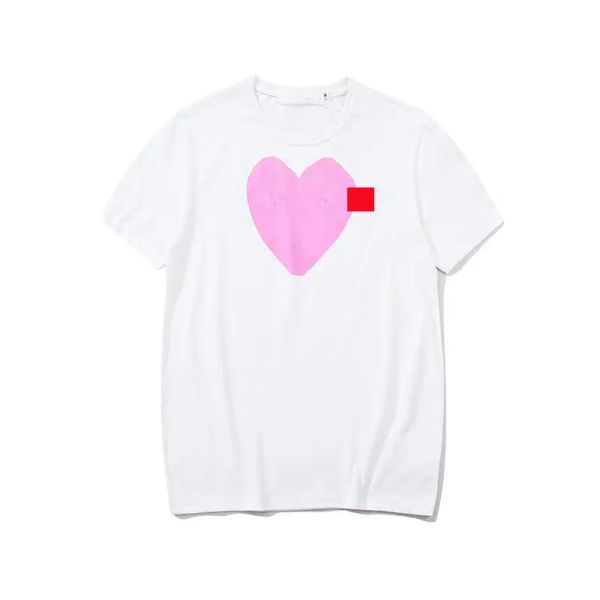 T-shirt maschile Frump Summer Logo a forma di cuore maglietta Skateboard Oversize Uomini da donna Maglietta a manica corta