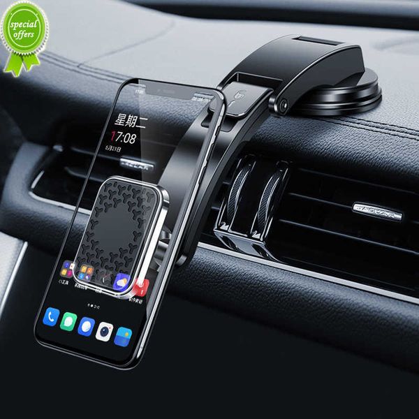 Автомобильная приборная панель телефон Mount Auto 360 -градусный вращающийся сильный магнитный всасывающий держатель мобильного телефона стоит кронштейн для iPhone Samsung