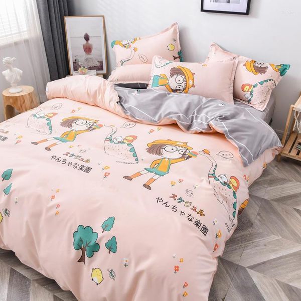 Defina a cama de cama preta branca com listras geométricas capa de cama de criança de edredão adulto travesseiro de lençóis infantis
