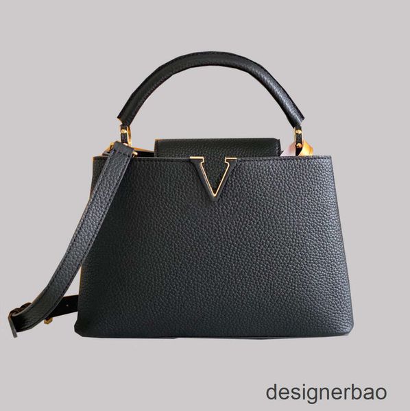 Borsa firmata Borse tote Borse a spalla Borse da donna Moda Capucines Grande capacità Pelle di coccodrillo Solido Classico Lusso Metallo Vera pelle moda maggese