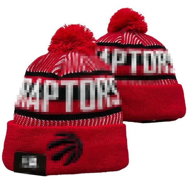 Fashion- Toronto''Raptors''Beanie Cappelli lavorati a maglia Squadre sportive Baseball Calcio Basket Berretti Berretti Donna Uomo Pom Moda Inverno Top Caps Sport Cappelli lavorati a maglia