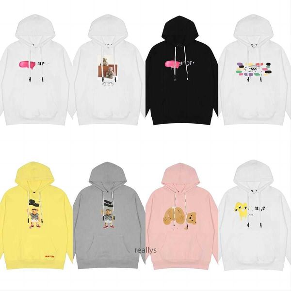 Erkek Kadın Hoodies Palm Sweatshirts Tasarımcı Giyim Fashion Palmes Angel Guillotine Ayı Geri Mektup Gevşek Melekler Hoodie Sweater Sıradan Kak Fakir Üstler Si