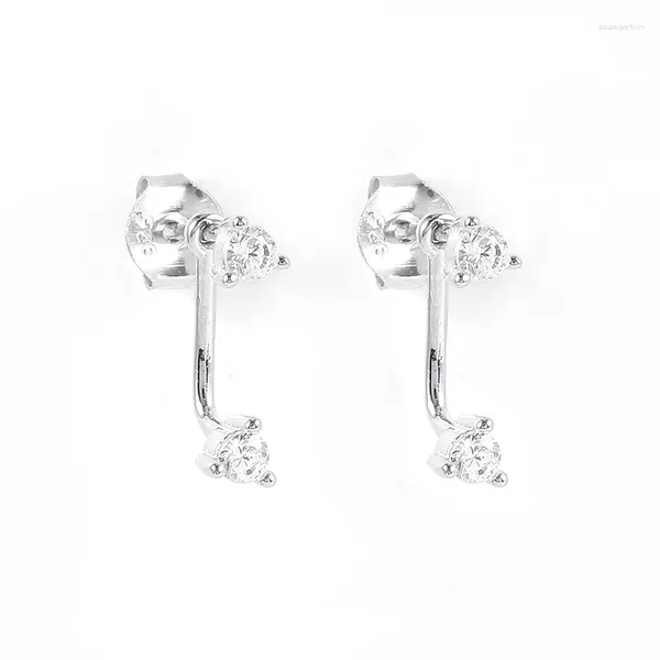 Orecchini a bottone con gancio in zircone per le donne Boho piercing gioielli di moda nello stesso orecchino regali per le feste