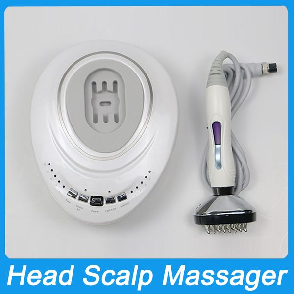 4 em 1 IR Luz EMS Micro Vibração Atual Massagem RF Cabeça Couro Cabeludo Massagem Escova de Crescimento de Cabelo EMS Pente Pescoço Fisioterapia Relaxamento Dragagem Meridiano Cabelo Gerador