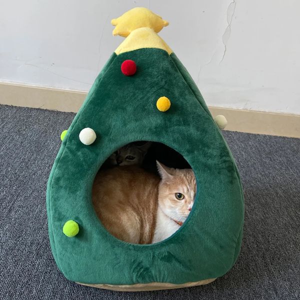 Zwinger Stifte Weihnachten gemütliche Katzenbetten Hundehütte exquisite Verarbeitung und weich für Schlafzimmer Wohnzimmer Balkon Haustierprodukte 231123