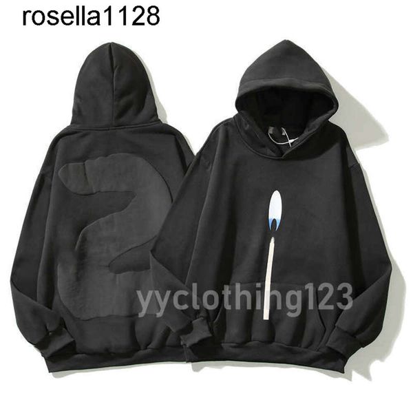 New 24ss Uomo donna con stampa candela felpa con cappuccio coppia marchio di moda con cappuccio cappotto sciolto tendenza kaneyees designer personalità uomo donna felpe con cappuccio