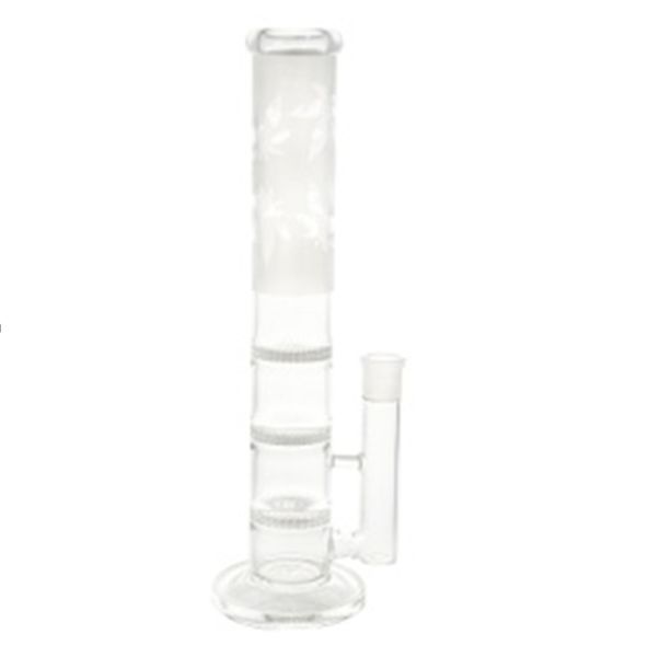 Narghilè a tubo dritto Raccoglitore di ghiaccio Olio Dab Rig Tubi per acqua in vetro stereo Bong in vetro spesso