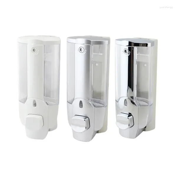 Dispenser di sapone liquido 350ml Montaggio a parete Home El Bagno Detergente per mani Shampoo Gel doccia ABS