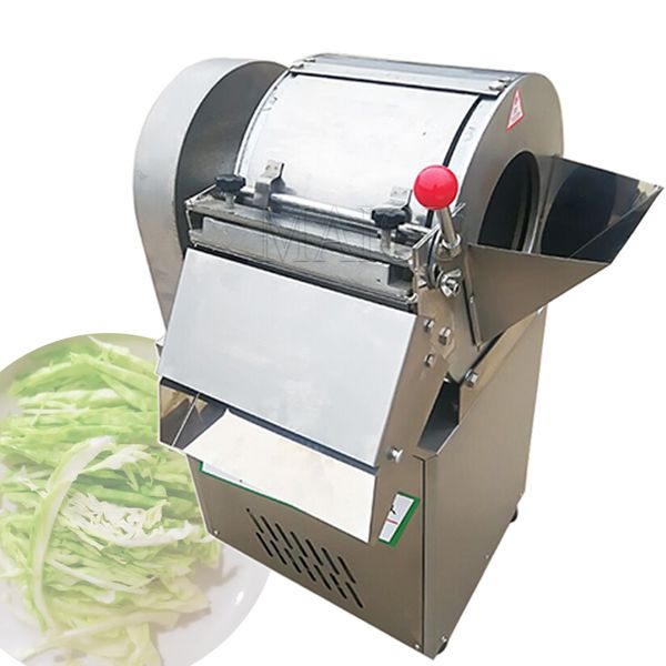 Hochwertige Edelstahl-Multifunktions-Gemüseschneidemaschine Würfelmaschine Zum Verkauf 1500W