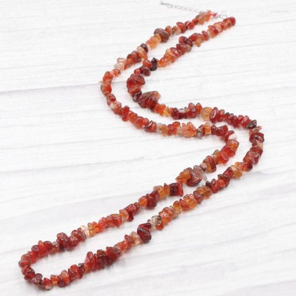 Catene Prezzo all'ingrosso 80 cm Collana lunga per le donne Pietra naturale Agate Bead Payer Regious Catena pendente Strand Collane Gioielli B204