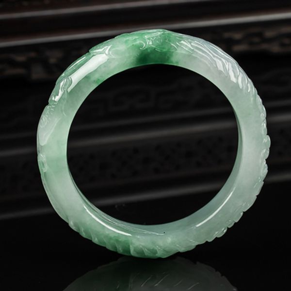 Очарование браслетов натуральное Burma Jade 54mm62mm Браслет изящный браслет принцессы Отправить подругу Отправить маму 230424