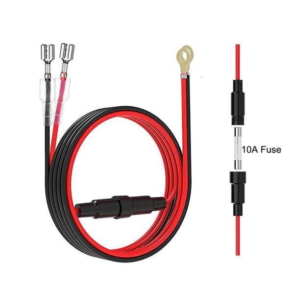 Novo cabo de tomada carregador usb 60cm, fio conector para isqueiro de cigarro com fusível 10a para carro, motocicleta marinha, atv, rv, reequipamento