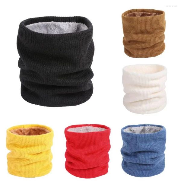 Sciarpe Sciarpa Calda Invernale Per Ragazzi Ragazze Bambini Scaldacollo Per Bambini Colletto In Lana Spessa Snood Anello In Maglia Di Cotone Neve Fredda Unisex