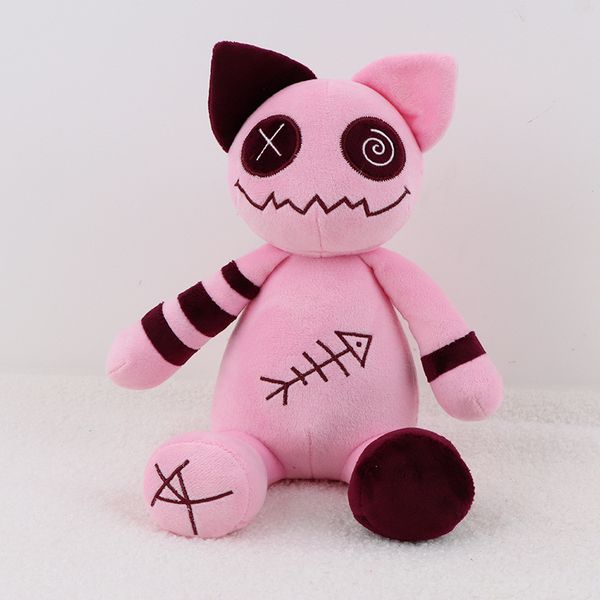 25CM Cartoon Zombie Katze Plüsch Spielzeug Kuscheltiere Puppe Rosa Katze Puppe Kinder Playmate Spielzeug