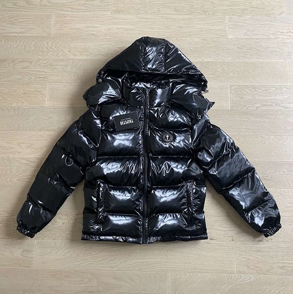 Jackets masculinos Top Trapstar Black Coats Black Mulheres Bordando Casaco Ironizado Irrongia INVACIONAL INVERNO 6632ESS