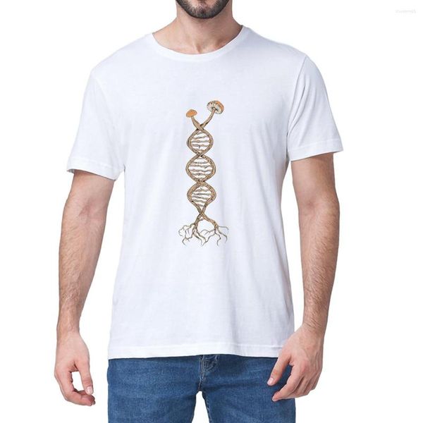 T-shirt da uomo Unisex Pick Mushrooms Is In My DNA Shroom Mycology Fungi Foraging T-shirt novità da uomo Donna Casual Streetwear