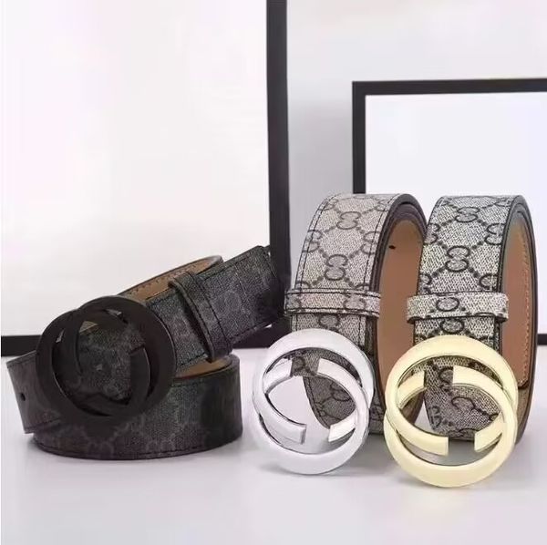Homens Designer Cintos Mulheres Mens Clássico Casual Couro Preto Marrom Cinto Cinturones de Largura 3.8cm Com Caixa