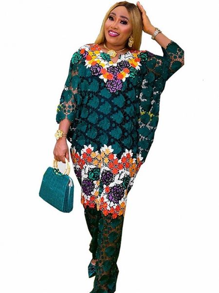 Roupas étnicas Vestidos africanos para mulheres Dashiki Diamond Rouped Robe Marocaine Luxury Dubai Kaftan Abaya Muslim Even Hollow Out Maxi Dress 230424