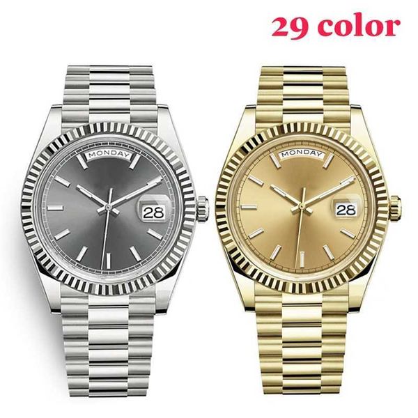 Funções automáticas 36/41mm relógio masculino calendário/data diamante relógios de luxo feminino dia data relógios redondos de aço inoxidável à prova d'água relógios de pulso de safira presente Cy