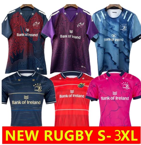 23 24 Munster City Rugby-Trikot 22/23 Leinster Heim Auswärts Herren Fußballtrikot Rugby-Trikots Größe S-3XL