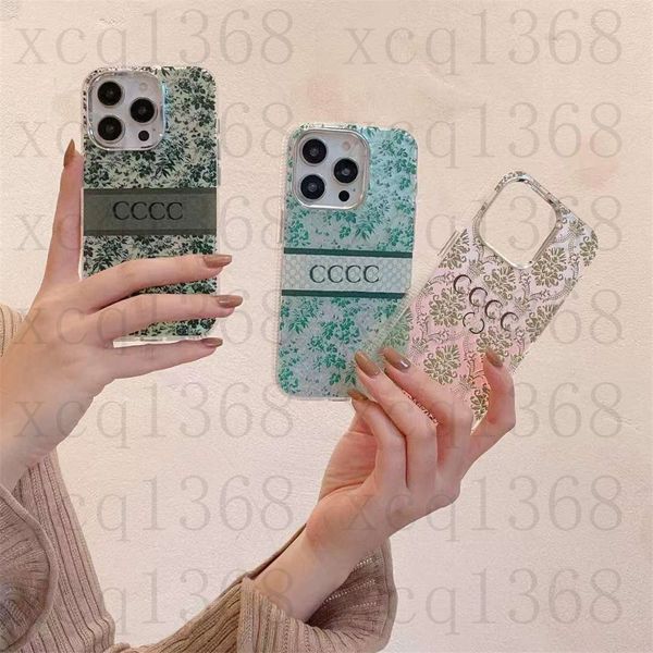 Custodie per telefoni di design di lusso Herbarium Laser Flowers per iPhone 18 17 16 15 Pro Max 14 Pro Max 15Pro 14Pro 13 13Pro 12 11 ProMax Cover Fashion Letter Nature Print