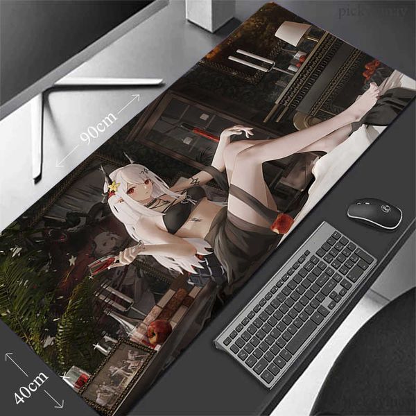 Мышиные накладки запястья отдыхает Arknights Mouse Pad Sexy Anime Mousepad крупные игровые мазуэпад -клавиатуру Клавиатура Клавиатура Gabinete Dest Mat Stable Carpet Locking Edge J230422