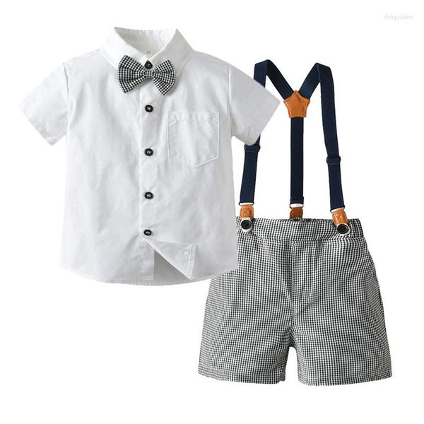 Kleidungssets Kindermode Jungen Gentleman Set Babykleidung Frühling Sommer 2023 Stil Hochzeit Party 1-6 Jahre Outfits