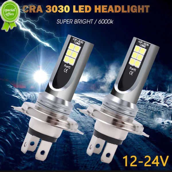 H1/H3/H4/H7 Araba LED Far Ampulü 24W 6000K Yüksek Parlaklık Araç Sis Far Far Otomatik Su Geçirmez Ampuller 12-24V