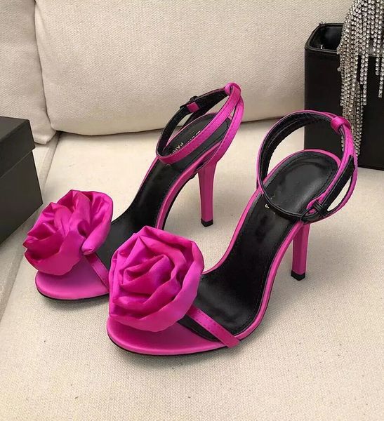 Sommer Marke Cassandra Frauen Sandalen Schuhe Fleck Blume Rose Grün Rosa Schwarz Dame Pumps Party Kleid Hochzeit Großhandel Gladiator Sandalen EU35-43, mit Box