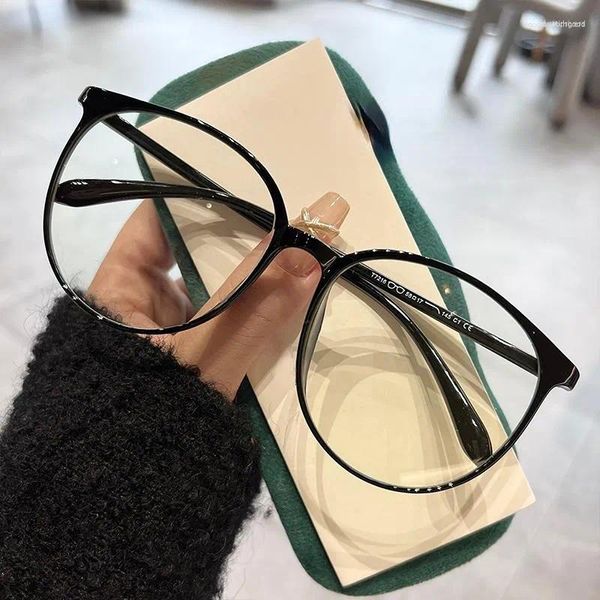Sonnenbrille Lesebrille TR90 Myopie Rezept Frauen Retro Stil Auge Glas Anti Blaues Licht Großer Rahmen Für Männer Klar