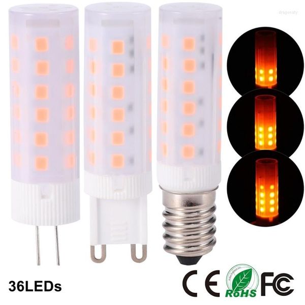 2 stücke G4 E14 Flackernde Flamme Frite Effekt LED Birne DC 12 V Mais Licht Retro Emulation Feuer Flicker Lampe Für Urlaub Dekor