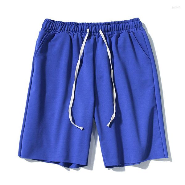 Pantaloni da uomo Estate Casual Dritto Pantaloncini larghi Uomo Coulisse Elastico in vita Pantaloni sportivi da basket Lunghezza al ginocchio allentata Cinque punti