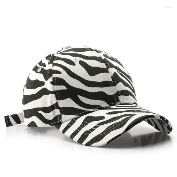 Ball Caps Baseball Cap Snapback Streetwear HipHop Sport Baumwolle Zebra Stripe Casual Sonnenblende Trucker Hat Retro Bone Dropshiping