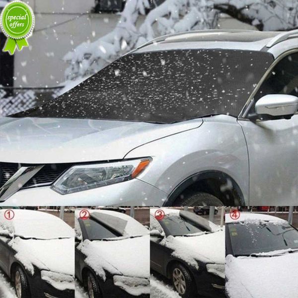 210x125cm Car Snow Shades Winter Universal Automobile Parabrezza Snow Shield Design ad aspirazione magnetica Accessori per auto impermeabili