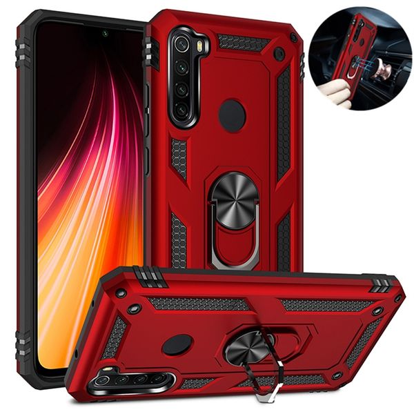 Caixa de telefone à prova de choque da camada dupla de armadura para iPhone14 13 12 11 Pro Max XR XS Max x 7 8 Plus Anti-Shock Ring Holder Kickstand Cover