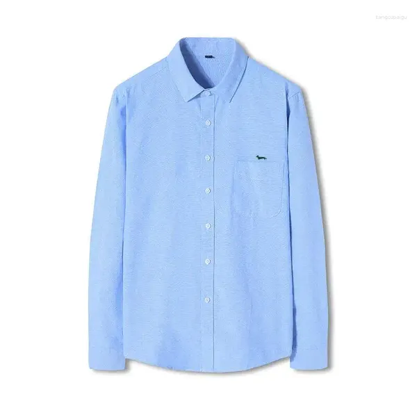 Männer Casual Hemden Marke Frühling Männer Bluse Hemd Langarm Leinen Japan Stil Solide Blusen Slim Fit Mode Stickerei Männlich
