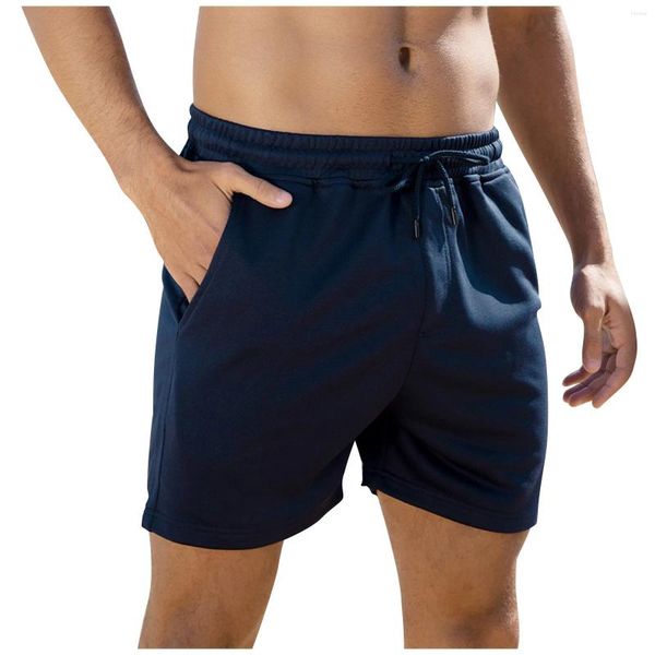 Herren-Shorts für Herren, große Größe, Sommer, sportliches Training, schnell trocknend, atmungsaktiv, kurze Hose, elastische Taille, Freizeithose