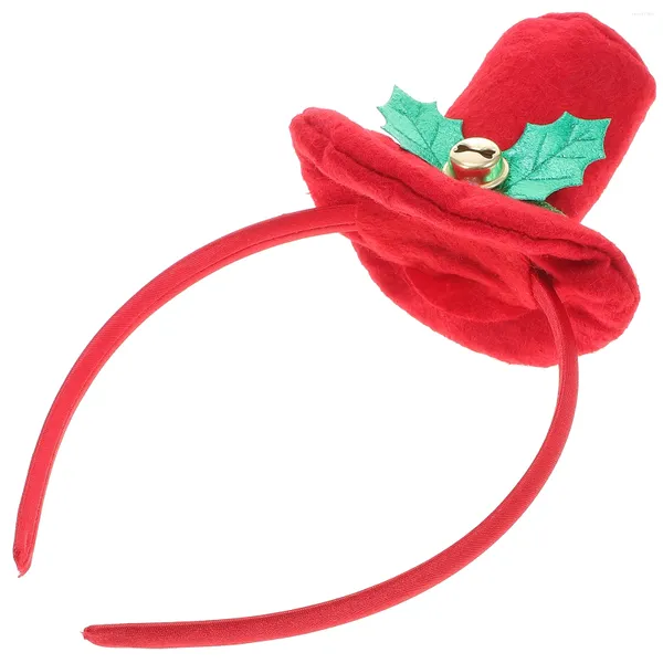 Flores decorativas Diadema navideña Sombrero de utilería Aro para el cabello Fiesta Disfraces Accesorios para festivales Sombreros Gorro de cosplay Diademas para niños