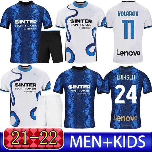 INTER-Trikots VIDAL BARELLA MILAN LAUTARO ERIKSEN ALEXIS 21 22 Fußballtrikot 2021 2022 Uniformen Herren Kinderset Auswärts 4. Fo260Q JJ 11.24