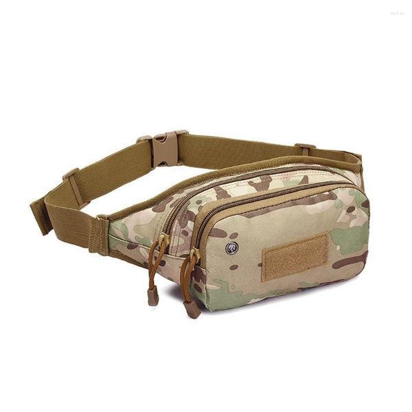 Sacs de plein air sac de taille étanche Camouflage sac de rangement Ripstop respirant antidérapant éponge Pad articles de sport voyageant vert