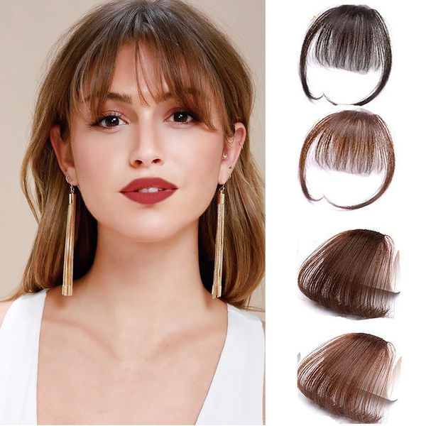 Frangia Clip In Air Frangia Sottile Frange Finte Naturale Dritto Sintetico Capelli Puliti Accessori Bang Per Ragazze Invisibile Naturale 4 Colori 231123