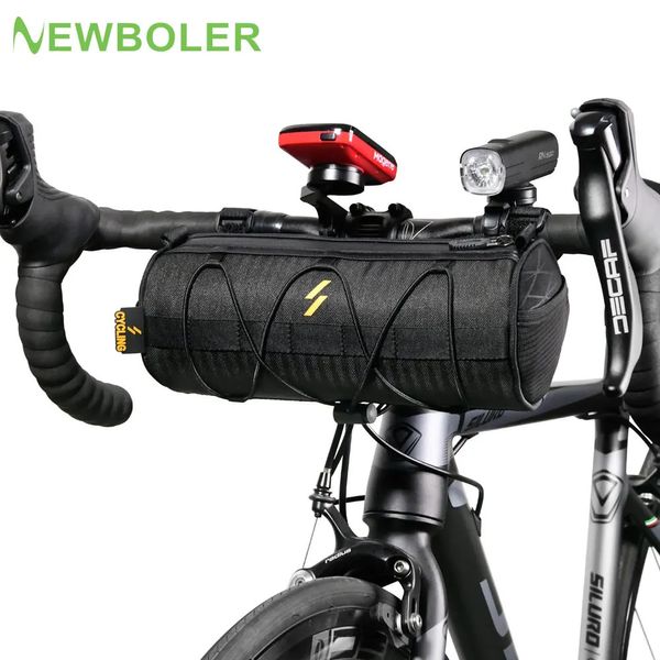 Panniers sacos boler saco de bicicleta portátil guiador pannier multi-purpose impermeável mochila mtb estrada ciclismo quadro tubo saco elástico banda 231124