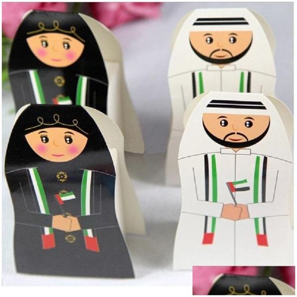 Bomboniera Nuovo arrivo Scatola degli Emirati Arabi Uniti Scatole regalo di caramelle arabe Confezione araba di cioccolato Wa1958 Consegna di goccia Giardino domestico Festivo Su Dhoic