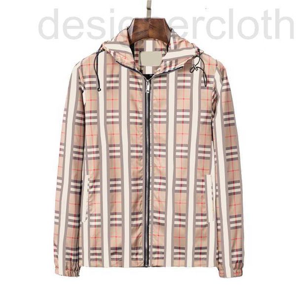 Giacche da uomo di design di lusso Multi Style Classic Plaid giacca da uomo con cappuccio Designer uomo Moda Casual giacca a vento Cappotto primavera-estate Taglia M - XXXL 5RDV