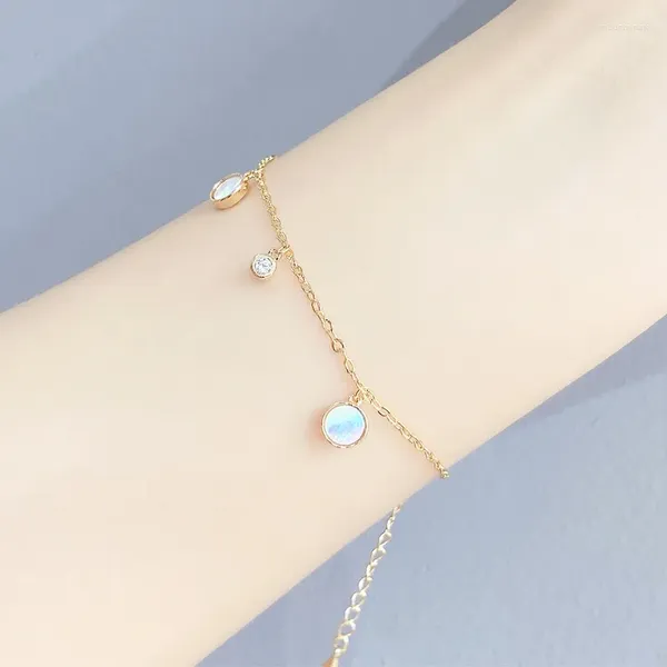 Braccialetti con ciondoli Bracciale con conchiglia goccia d'acqua Versione coreana femminile Gioielli a mano alla moda