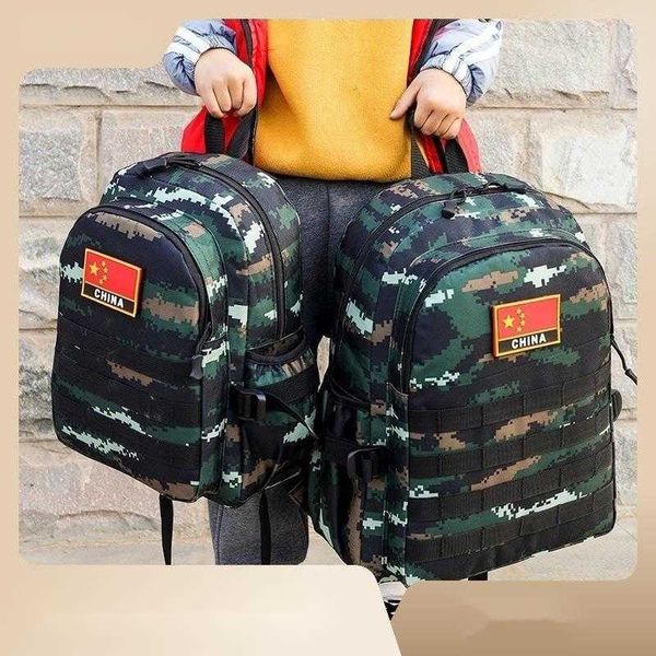 Рюкзаки для учеников начальной школы расширения летнего лагеря, детские рюкзаки боевой готовности гражданской противовоздушной обороны, камуфляжные детские рюкзаки 231115