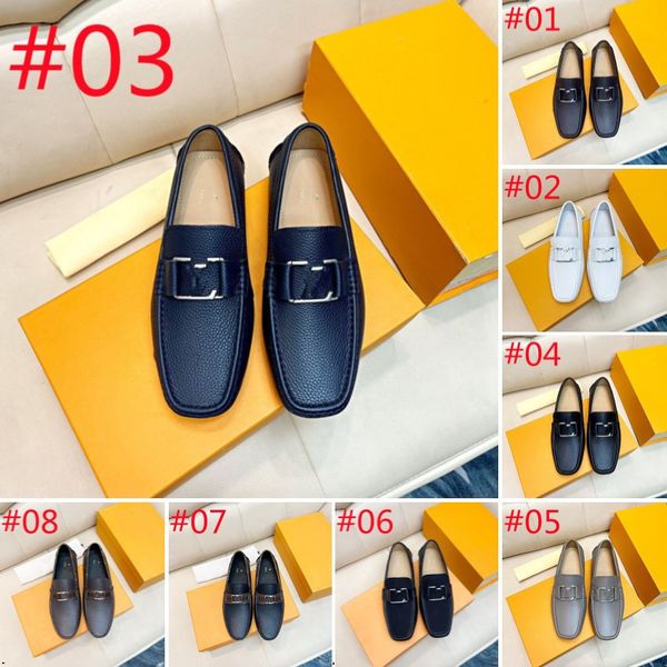 27 Model 2024 Tasarımcı Erkekler Somunlar Ayakkabı İtalyan Erkekler Ayakkabı Lüks Marka Yaz Adamı Loafers Orijin Deri Mokasenler Rafakal Nefes Alabilir Kayma Tekne Ayakkabı