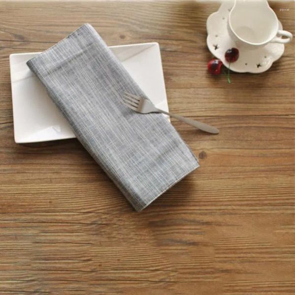 Guardanapo de mesa linha algodão japonês placemat simples cor pura tecido decoração esteiras guardanapos ocidentais corredor utensílios cozinha ferramenta