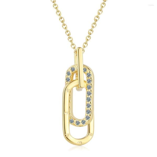 Correntes círculos círculos de clavícula de clavícula curta cubic zircon clip pingente gargantilha colarinho feminino erkek kolye atacado